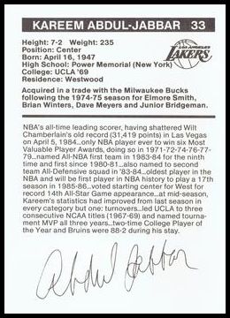 1984-85 Lakers BASF